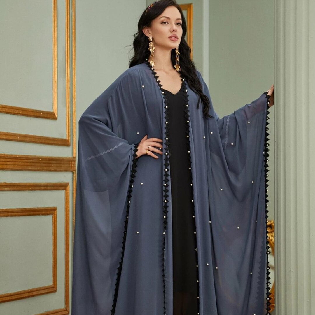 Kaftan Arabic Hijab Dress Kimono Cardigan Dubai Abaya Eid Mubarak Turkey Abayas For Women Caftan